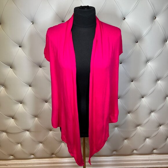 Na Na Vibrant Pink Open Front Cardigan Size M - Picture 1 of 6